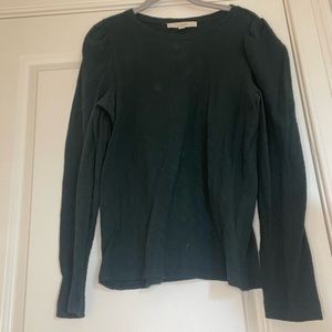 Loft long sleeve cotton tshirt, slight cap sleeve